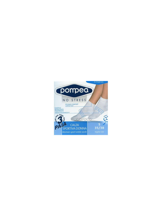 Picture of 20000833- POMPEA  3 PACK SPORT ANKLE SOCKS